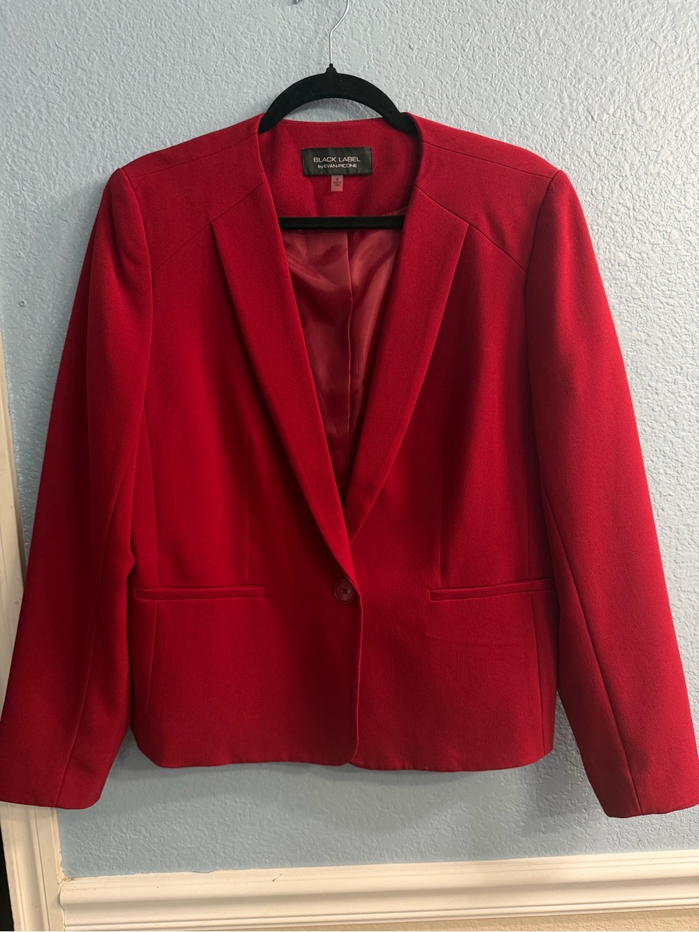 Evan Picone Red Tailored Blazer Size 8